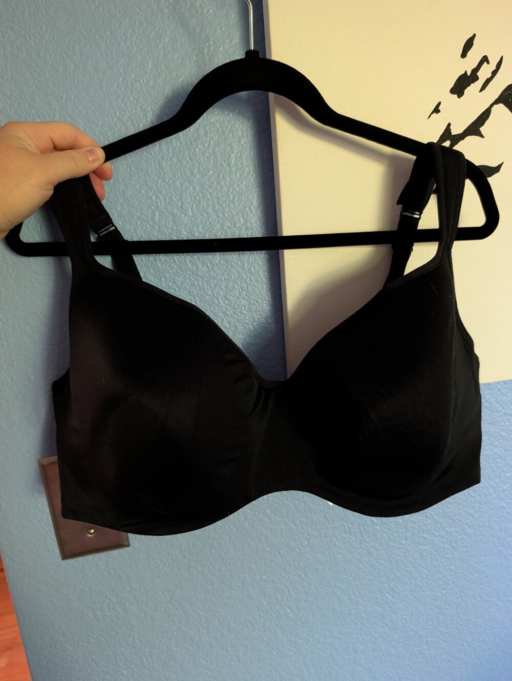 Lane Bryant Cacique Bra 42F EUC Lightly Lined Balconette Black